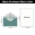 thumbnail image 2 of Stationery Paper and Envelopes Set, Flower Design 40 Stationery Paper and 20 Envelopes for Writing Letters, Birthday Present, 2 of 5
