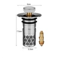 thumbnail image 2 of Núcleo universal para tapón de fugas de agua del lavabo; filtro para desagüe del lavabo., 2 of 7