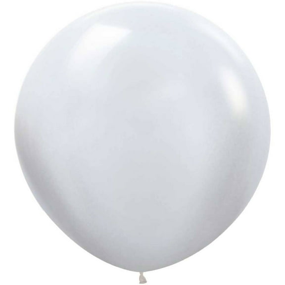 36 inch Sempertex Pearl White Latex Balloons (2 Pack) - Party Supplies Decorations