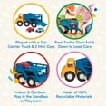 thumbnail image 4 of Battat Car Carrier Toy Truck with 2 Mini Cars, Toddler and Preschool Toys, 4 of 8