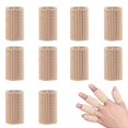 thumbnail image 1 of 10pcs For Sports Relieving Pain Breathable Elastic Finger Sleeves Brace Finger Protector, 1 of 5