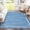 Blue, variant on 2x6ft/5×7ft/8×10ft/10×13ft Washable Runner Rug Modern Plain Home Decor Non Slip Non Shedding Runner Rug Stain Resistant Indoor Carpet Low Pile Floor Cover for Kitchen Hallway Laundry Entryway
