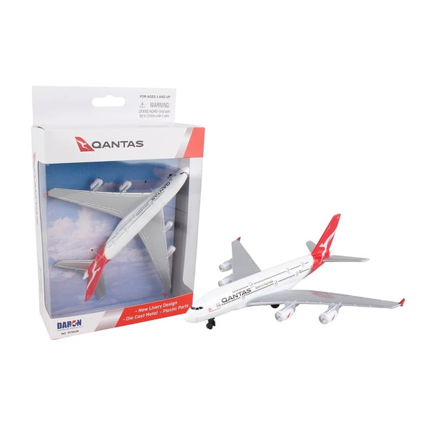 Avión Daron Qantas Single White Medium Airbus A380