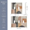 thumbnail image 2 of Yayeee Toggle Light Switch Wall Plate 2-Gang 4.56"x4.48" Decorative Outlet Cover, Abstract Shapes, 2 of 7
