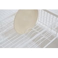 thumbnail image 6 of Yamazaki Home Over-the-Sink Dish Rack, White, Steel + Wood, Supports 11 pounds, Expandable, Utensil Holder, No Assembly, 6 of 7