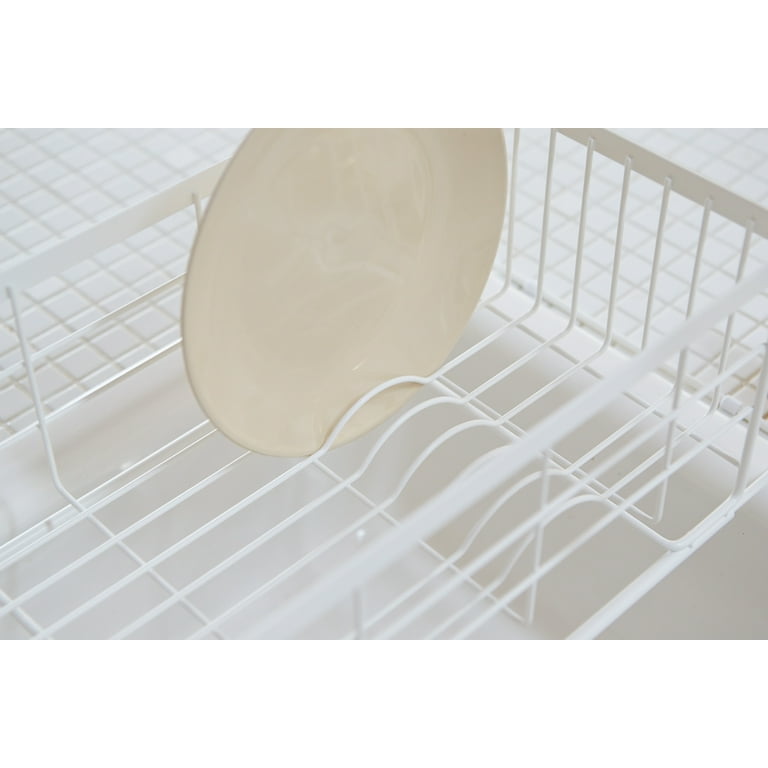 Dish Rack - Steel + Wood - Yamazaki Home Gray