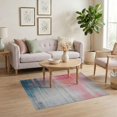 thumbnail image 3 of ODIKA 4'x6' Washable Area Rug Non-Slip, Chair-Friendly, Flatwoven Abstract Vintage Painterly Ombre Boho Layered Fade Brushstroke for Home Office, Under Desk, 3 of 7