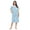 Blue Butterfly, variant on Women's Snap - Front House Dress Short Sleeve Woven Housecoat Duster Lounger Robe with Pockets
