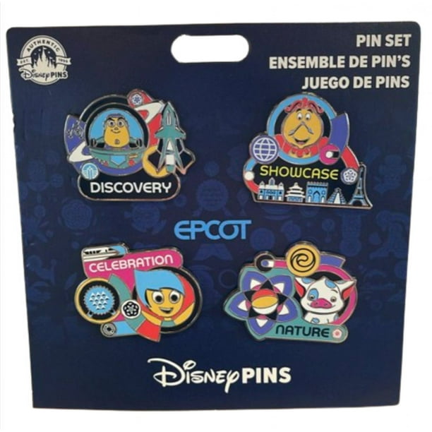 Disney Parks Epcot Pin Set Discovery Showcase Celebration Nature