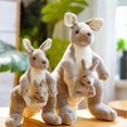 thumbnail image 5 of 28-35Cm Kangaroo Plush Toy 3D Padded Mother And Child Kangaroo Gift Decoration, 5 of 5