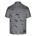 thumbnail image 4 of Blusa y camisa de manga corta con cuello vuelto Camisa casual de manga corta con solapa y bloques de color para hombre Top/camisa de manga corta con solapa Tops para hombre, 4 of 5