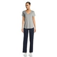 thumbnail image 2 of Athletic Works Women's and Women's Plus  Dri-More Core Relaxed Fit Yoga Pants, 2 of 7