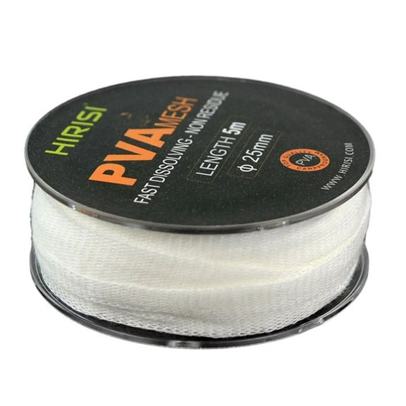 White Pva Mesh Pva Mesh 25Mm*5M/Roll Carp Fishing Fishing Bait And Hook Bait For Water Soluble Pva Mesh Quick Dissolve