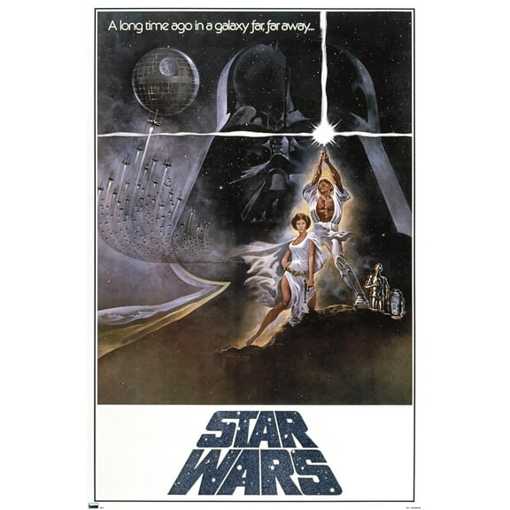 Star Wars: A New Hope - One Sheet B (No Billing Block) Wall Poster, 22.375" x 34"