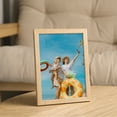 thumbnail image 4 of Uxcell 11x11 Collage Picture Frame Displays 4Pcs 3.5x3.5  Pictures, Natural Wood, 4 of 7