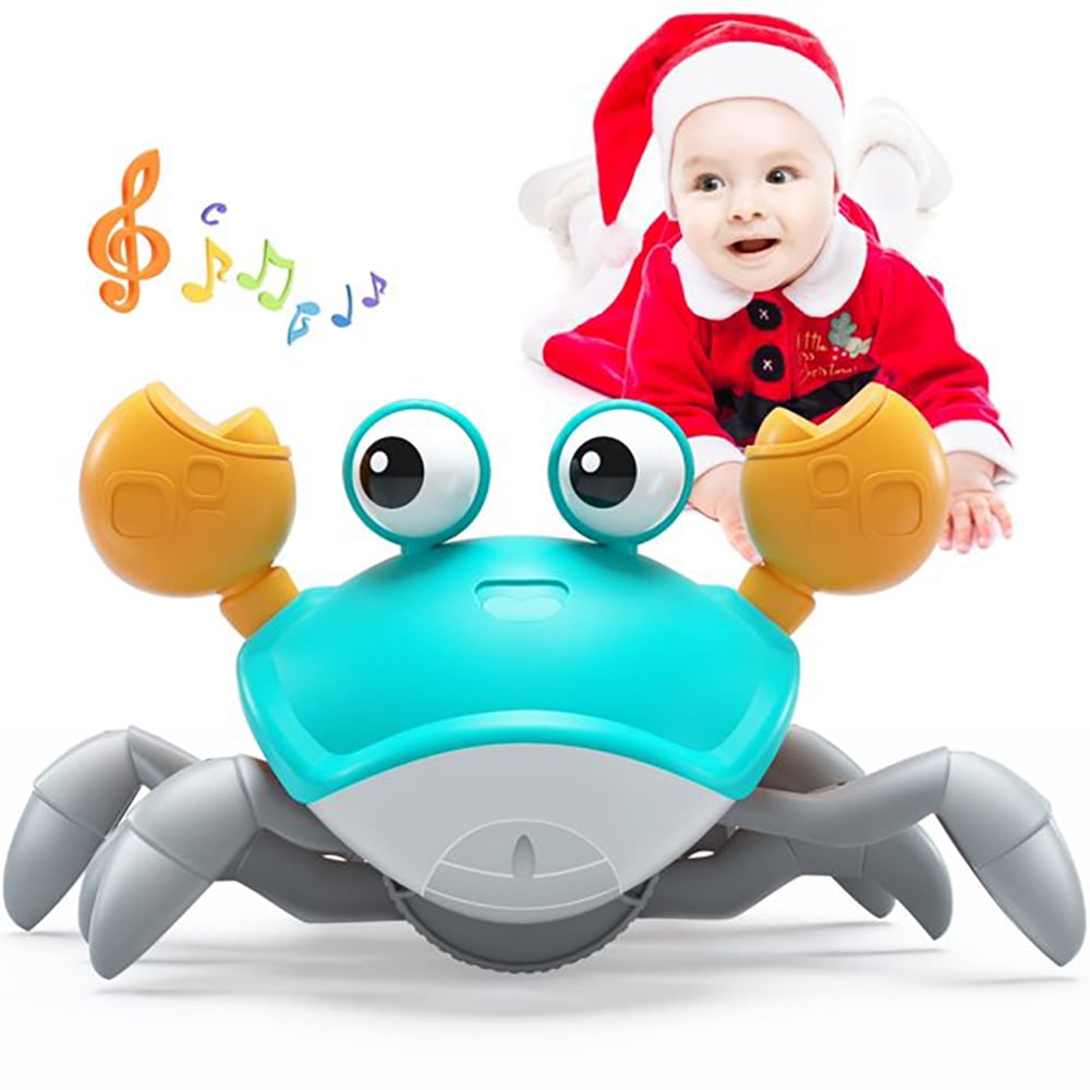 Baby Escape Crawling Crab Interactive Learning Toys, Infant Tummy/Bath