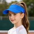 thumbnail image 2 of Summer Hats for Women Kids Breathable Visor Cap Adjustable Headband Outdoor Sport Hat Blue One Size, 2 of 9