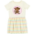 thumbnail image 3 of Inktastic Monkey Girl Girls Toddler Dress, 3 of 5