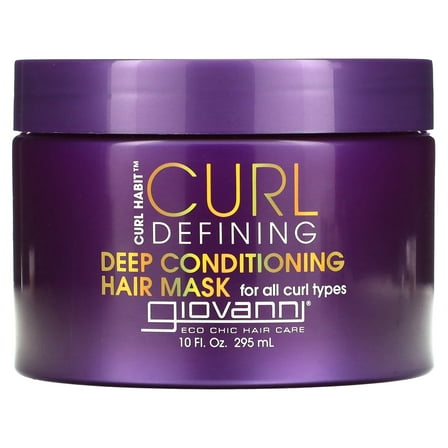 Giovanni Curl Habit, Curl Defining Deep Conditioning Hair Mask, For All Curl Types, 10 fl oz (295 ml)