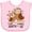 AD-Pink, variant on Inktastic My Auntie Loves Me- cute owl family Boys or Girls Baby Bib