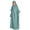Light Green, variant on Dresses for Girls Ethnic Large Swing Solid Color National Hooded Bat Sleeve Kids Outfits