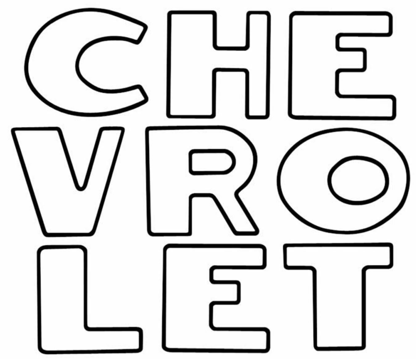 OER White Tailgate Letter Decal Set 1947-1953 Chevy Stepside Pickup ...