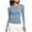 Blue, variant on yillto Womens Shirts Yoga Gym Workout Long Sleeve Slim Tight Tops Quick Dry Althetic Tee for Women