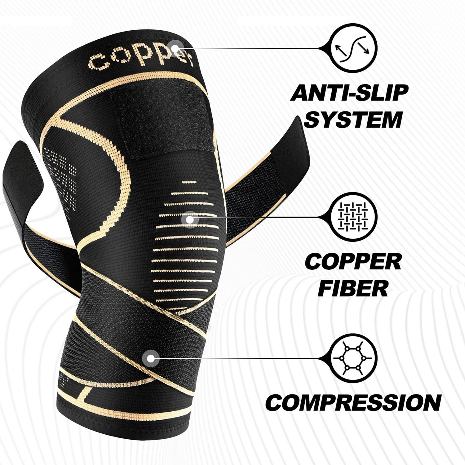 Easymart Copper Knee Brace 2-Pack photo 3