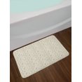 thumbnail image 2 of Food Bath Mat, Italian Traditional Pasta Pattern Sketch Tasty Cuisine Culture Print, Plush Bathroom Decor Mat with Non Slip Backing, 29.5" X 17.5", Eggshell Ivory, by Ambesonne, 2 of 2