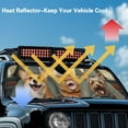 thumbnail image 4 of Uorisanigo Windshield Sun Shade for Jeep Wrangler TJ JK JKU JL JLU-Blocks UV Rays Sun Visor Protectiver,Animal Drive Print Car Winshied Sunshade Keep Your Vehicle Cool,Car Window Shade, 4 of 7