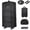 Black with Lock & Straps, variant on MASTIVO 36" Expandable Duffle Bag with Detachable Wheels 120L Rolling Suitcase for Travel Moving