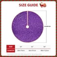thumbnail image 4 of Kll Glitter Purple Christmas Tree Skirt ,Party Decorations Farmhouse For Christmas Decorations Holiday Party, 4 of 8