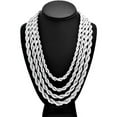 thumbnail image 2 of Cadenas Torzal Collares De Acero Inoxidable Para Hombre Mujer Nino, 2 of 16