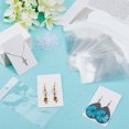 thumbnail image 4 of 100Pcs 3.5 x 2.4 Inch White Earring Cards Jewelry Card Display with One Pair Hole Bags Plastic Ear Nuts Rectangle Paper Cardboard Kits for Packaging Selling Display Jewelry Necklace Earrings DIY, 4 of 7