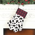 thumbnail image 6 of Dog Paw Decorative Socks 17x11.8in Top With A Strap Design For Easy Hanging For Festive Christmas Party Decorations Simple Cow-Print Pattern1_3, 6 of 8