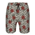 thumbnail image 4 of Naloa Leopard Print Rose Men's Beach Shorts, Surfing shorts, Swim trunks, Quick Dry Swim Trunks for Surfing Beach Fun - X-Large, 4 of 9