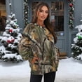 thumbnail image 5 of Garronmavis Camouflage Pullover for Women Oversized Duck Camouflage Long Sleeve Lightweight Daily Top Crewneck Pullover for Women, Size S, 5 of 6