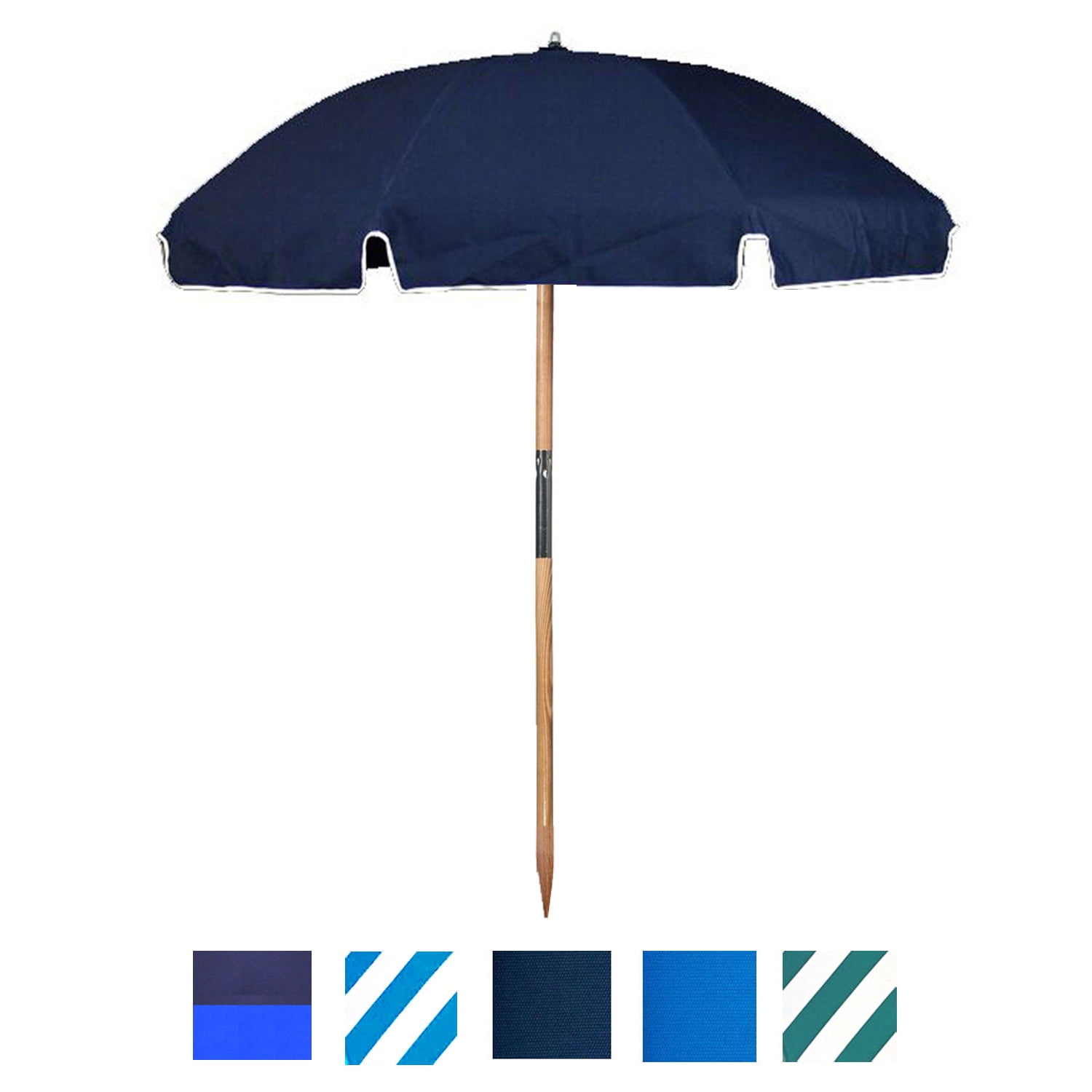 7.5 ft. Fiberglass Commercial Grade Frankford Beach Umbrella with