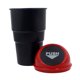 thumbnail image 1 of Cubo de basura pequeño para coche, mini cubo de basura, portavasos, cubo de basura, cubo de basura para coche rojo, 1 of 9