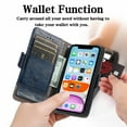 thumbnail image 2 of Case for iPhone X/XS Cover Leather Wallet Folio Case Book Design Flip Magnetic Closure - Blue, 2 of 5