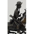 thumbnail image 2 of Trooper of the Plains Solid Bronze Sculpture Statue By Frederic Remington medium Size 12"H x 13"L x 5.5"W, 2 of 6