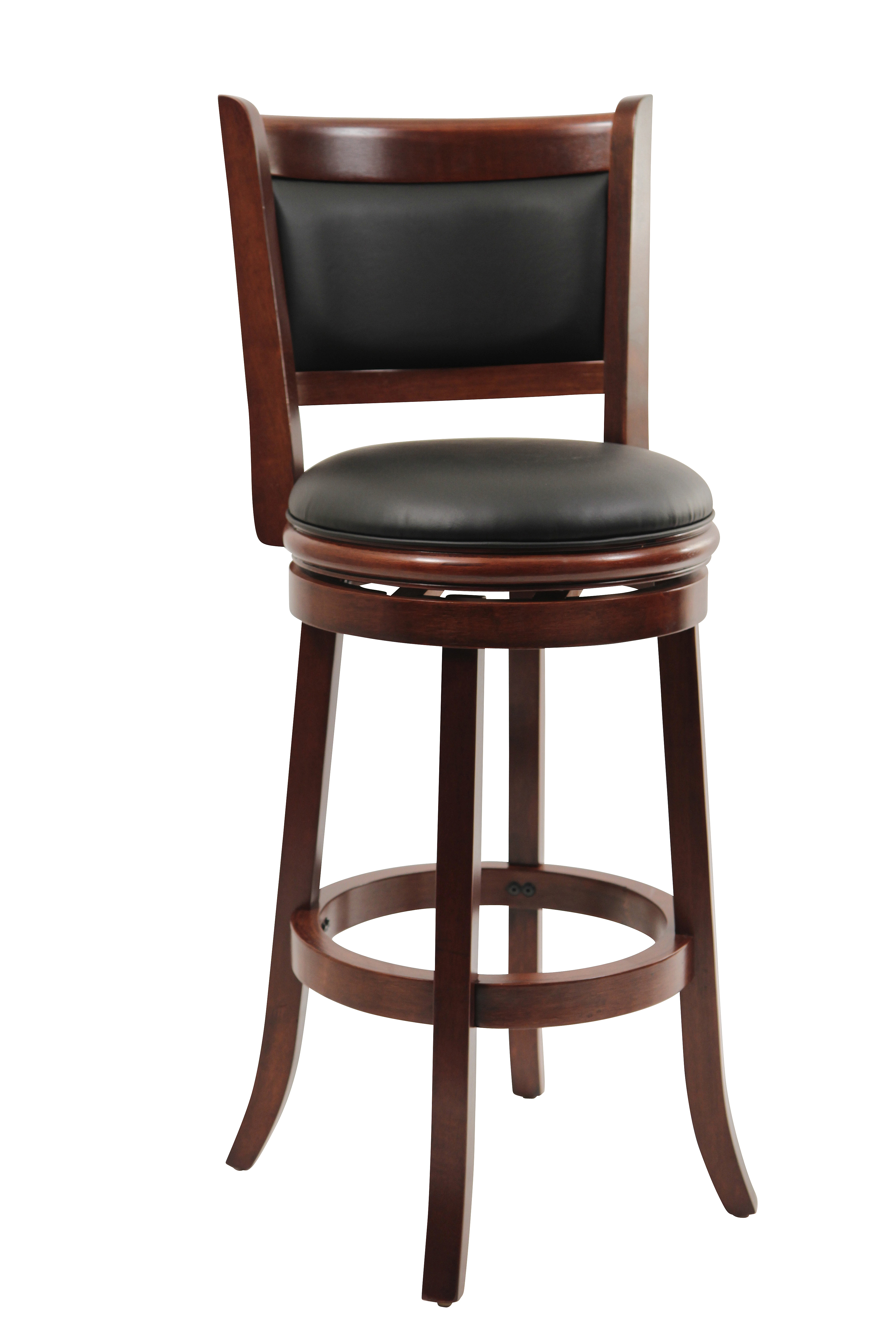 Flash Furniture 29 Backless Light Cherry Wood Barstool With Black Flash Furniture 29 Backless Light Cherry Wood Barstool With Black Leather Swivel Seat Com