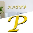 thumbnail image 6 of 3D Acrylic Alphabet Mirror Wall Sticker Self Sticky Acrylic Material Home Office Party Decoration, 6 of 9