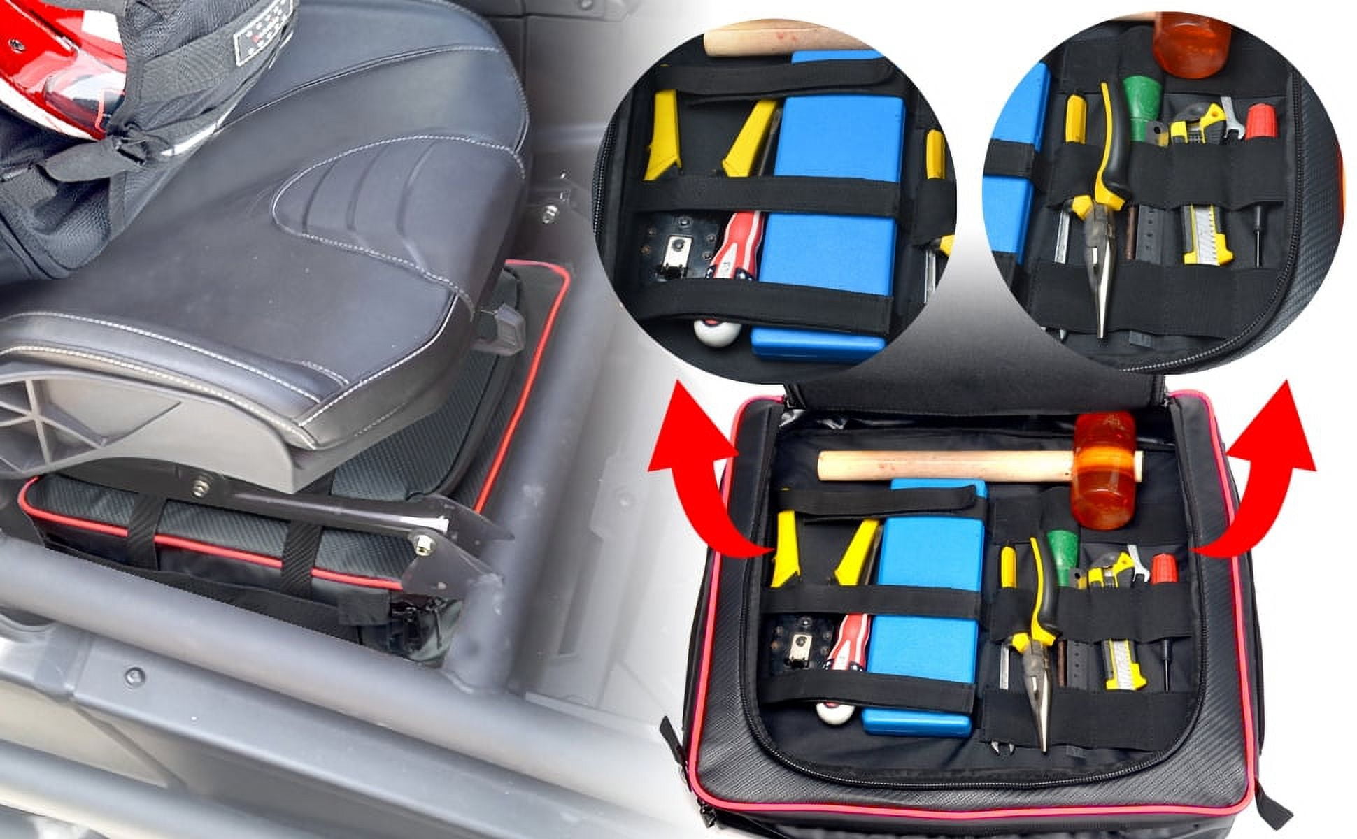 UTV Maverick X3 Storage Accessories Under Seat Bag Gear Strorage Tool Fits for Can Am X3 Maverick Canam Maverick X3 2017-2021