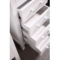 thumbnail image 2 of Design Element London 72" Double Sink Bathroom Vanity Set in White with Carrara Marble Top, 2 of 5