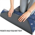 thumbnail image 3 of Dark Blue Sun Moon Star Pattern Hot Yoga Mat Towel Non Slip for Hot Yoga - Quick-Drying Yoga Mat Cover with 4 Corner Pockets with Travel Bag - Hot Yoga Towel Non Slip 70"x26", 3 of 6