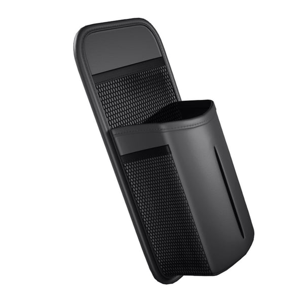 Car Tissue Holder for Kleenex Count,Rectangular Car Storage Box, Side Mount Organizer with 2 Mesh Pockets, Hanging Bag, Waterproof PU Leather, for Front and Back Seat