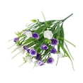 thumbnail image 2 of Anhility Artificial Flowers Outdoor Fake Flowers for Decoration UV Resistant No Fade Faux Plastic Plants for Spring Garden Porch Window Box Decor, 12.99in, Purple, 2 of 6
