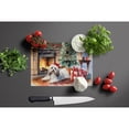 thumbnail image 4 of Havanese Cozy Christmas Glass Cutting Board Large 12 in x 15 in, 4 of 5