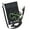 Black Silicone/Green, variant on IST Orbit Premium Dry Top Snorkel, Panoramic Low Profile Mask, with Travel Bag